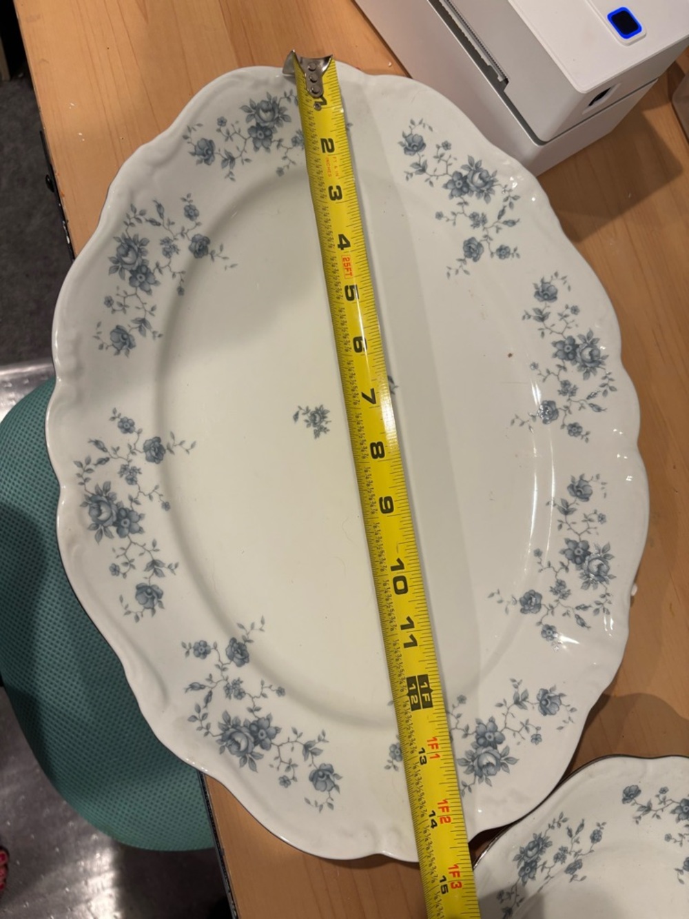 Set of‎ 2- Johann Haviland “Blue Garden” fine China Platters - Picture 3 of 6